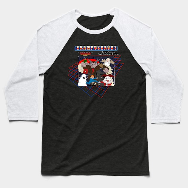 KrampusNES Baseball T-Shirt by GnarbageClub